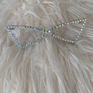 AB Rhinestone Clear Glasses